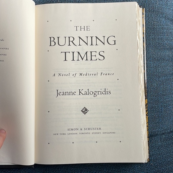 The Burning Times - Jeanne Kalogridis. Historical fiction. Medieval France. - Picture 5 of 9